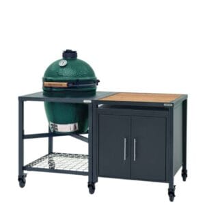 Big Green Egg Medium met Frame en verrijdbare kast