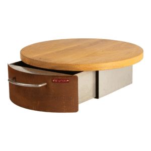 Artola Butcher's Block Met Lade Rond Corten