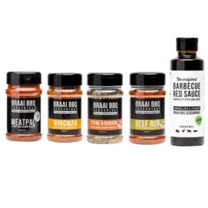 Braai BBQ Seasonings Rubs en Saus Pakket