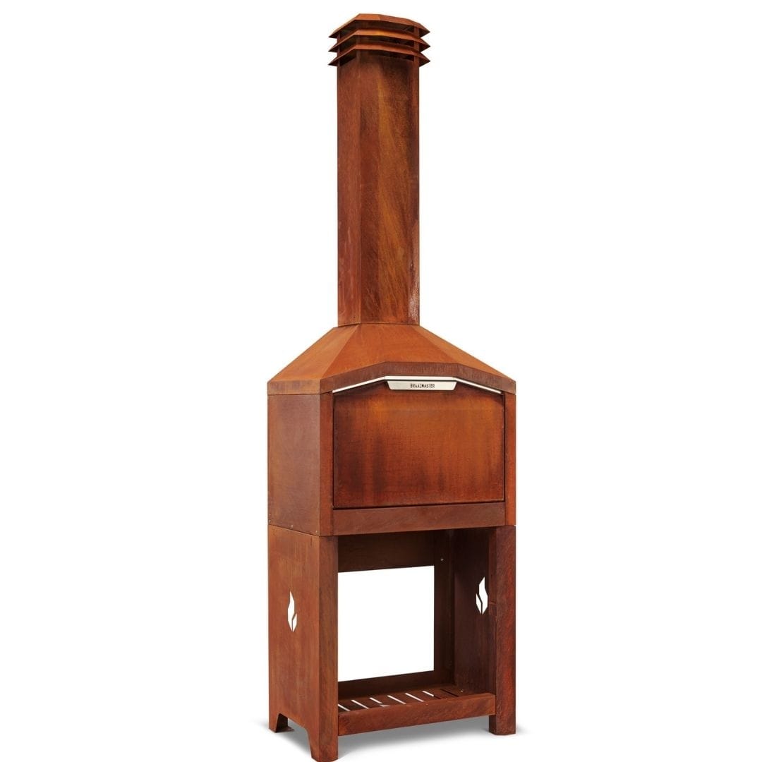 braaimaster single corten met onderstel deur geslo