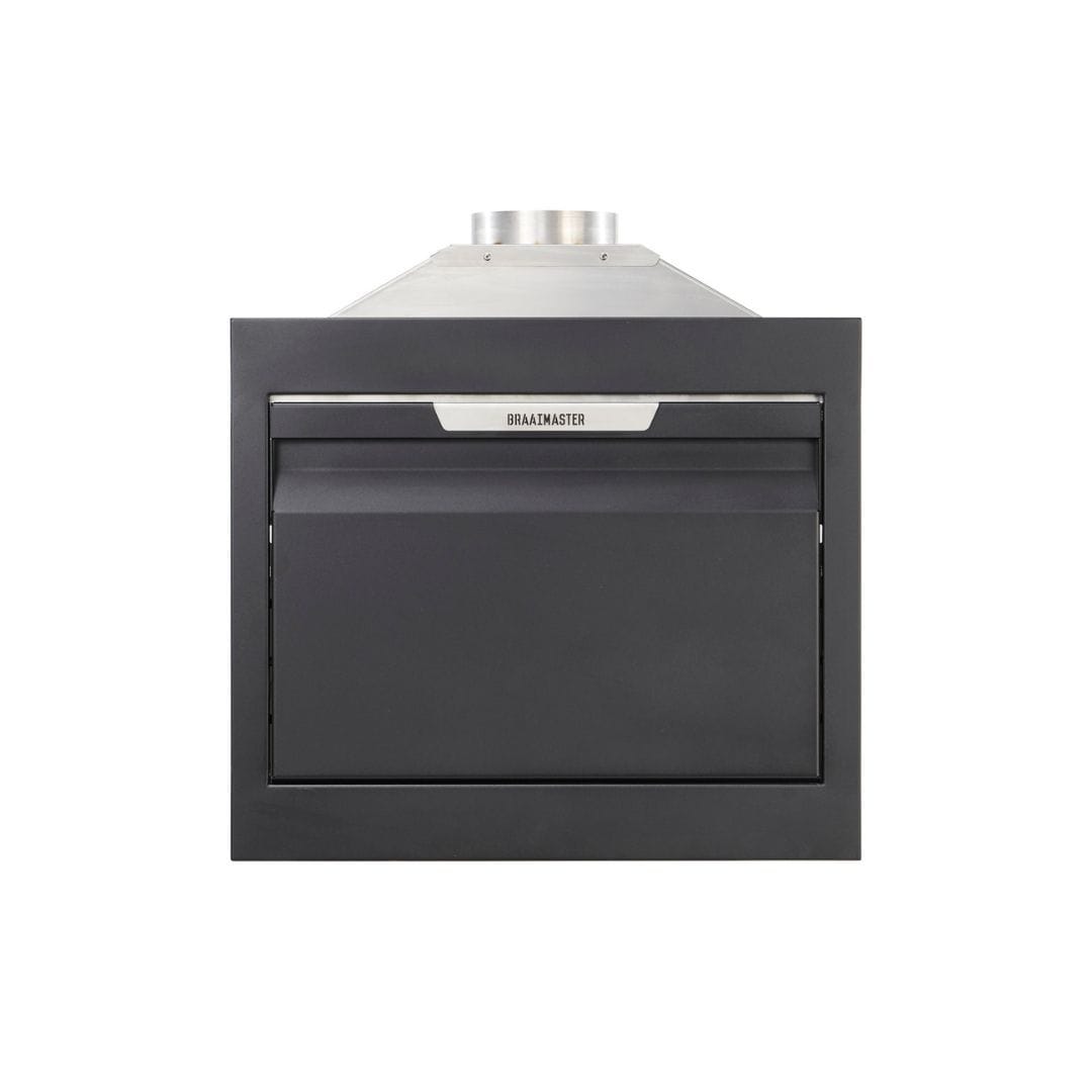 braaimaster single inbouw oven gesloten deur voora