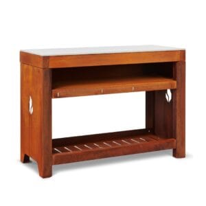 Braaimaster Zijtafel duo corten - keramiek antraciet