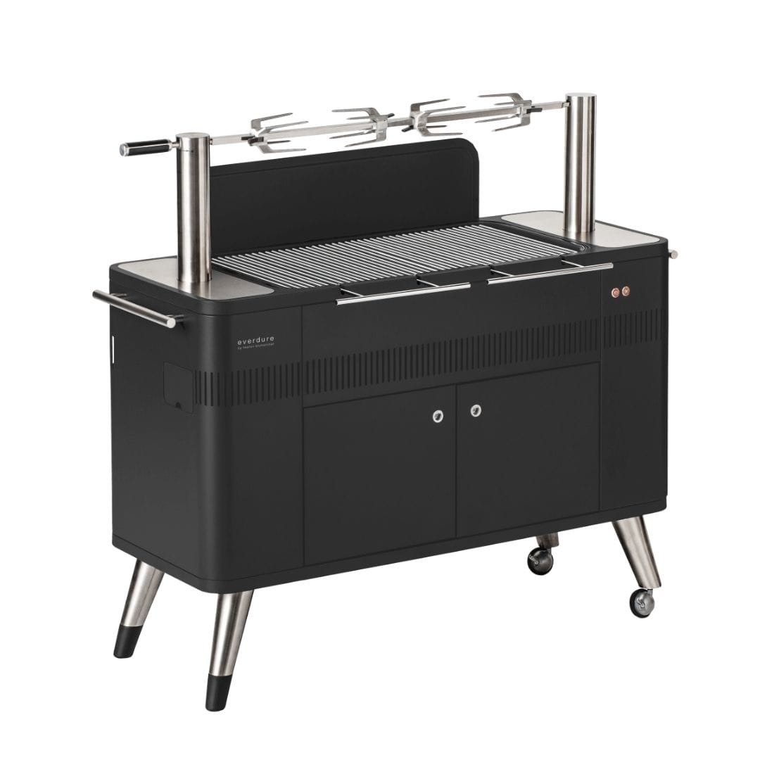 everdure hub houtskool barbecue all black 1