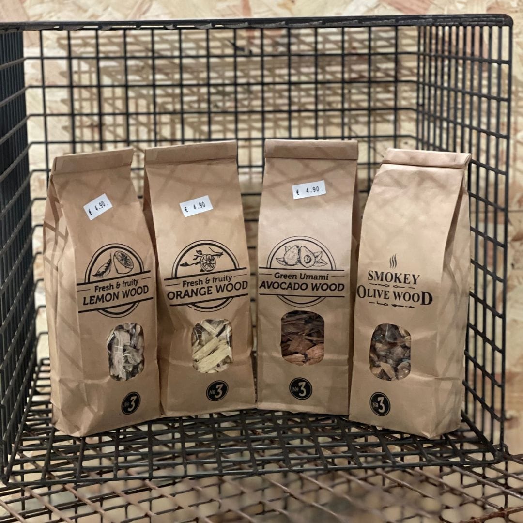 smokey olive wood rookchips pakket 4 stuks