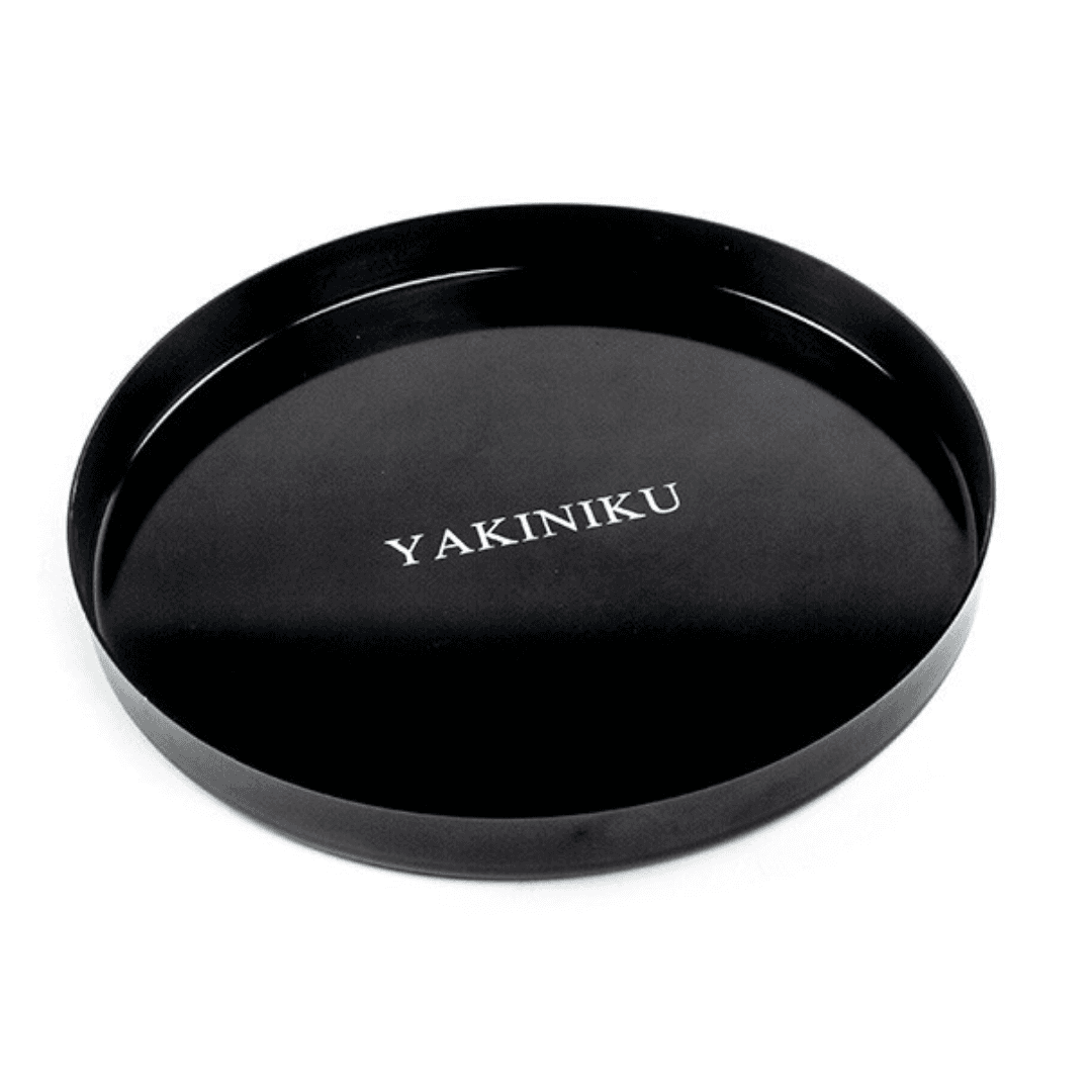 yakiniku drip pan medium zwart met logo 1