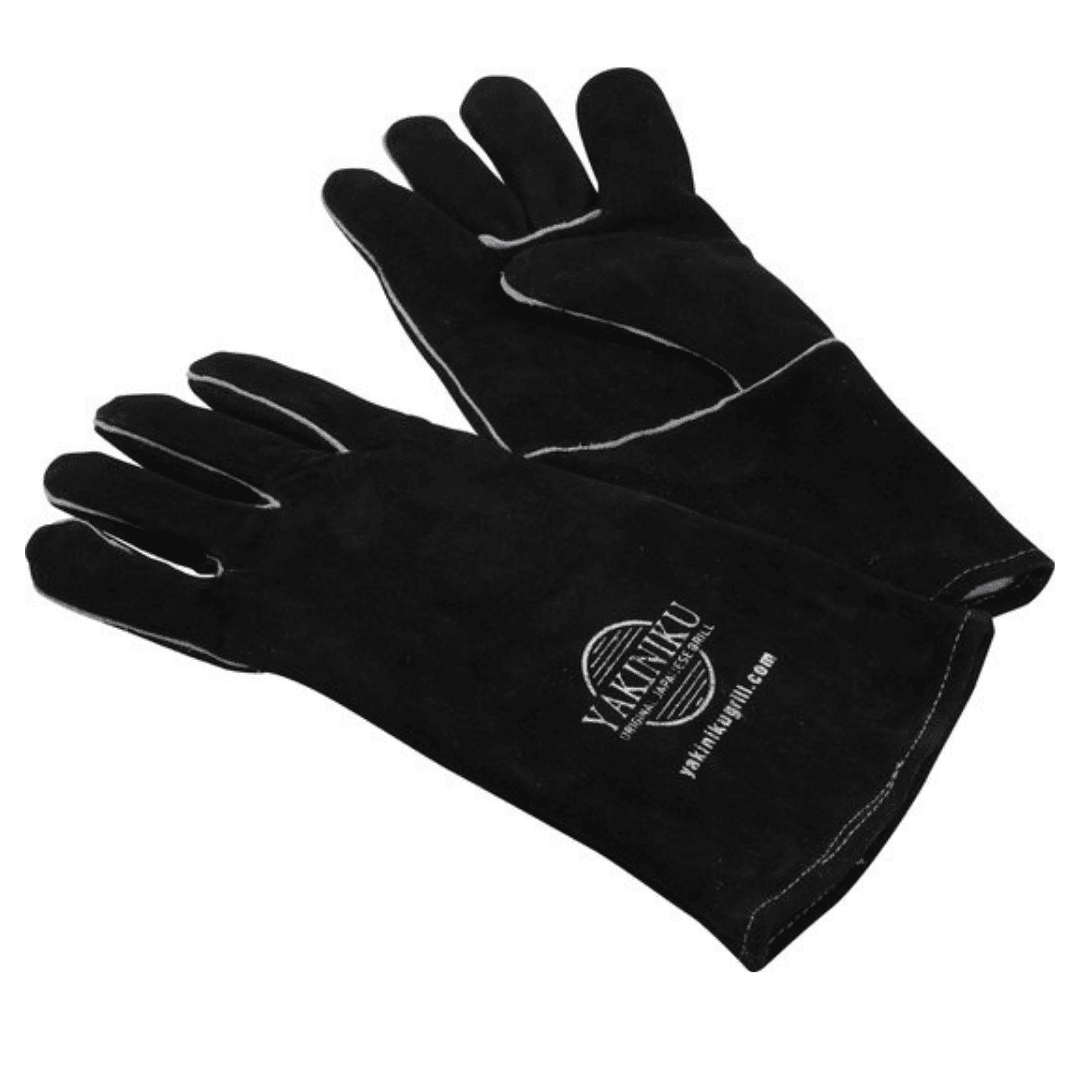 yakiniku handschoen zwart met logo